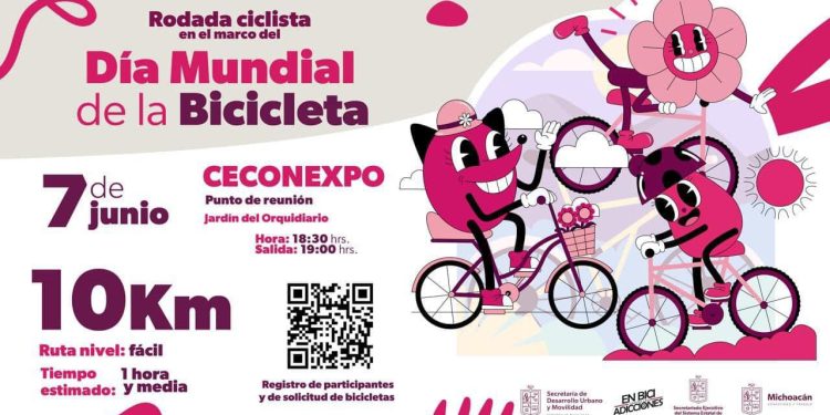 Invita Sedum a rodada por el Día Mundial de la Bicicleta