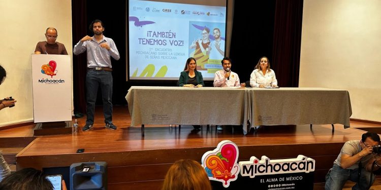 Anuncian primer Encuentro Michoacano sobre la Lengua de Señas Mexicana