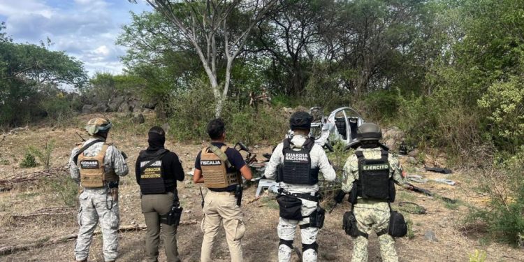 En operativo coordinado FGE, SEDENA, GN, y CONASE, aseguran grandes cantidades de droga