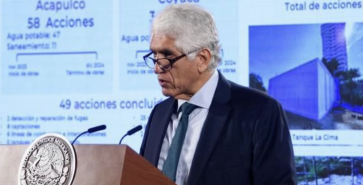 Gobierno de México actuó con rapidez para restablecer el abasto de agua potable tras la ocurrencia del huracán Otis