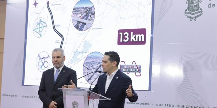 Primer segmento del segundo anillo periférico de Morelia, con 15 % de avance: Bedolla