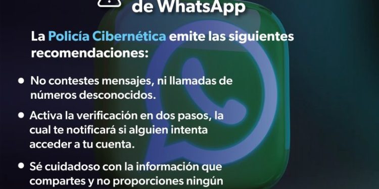 Alerta SSP sobre robo de cuentas de WhatsApp