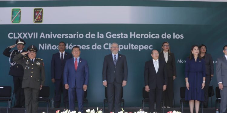 Encabeza Bedolla ceremonia del 177 Aniversario de la Gesta Heroica de los Niños Héroes