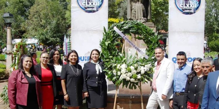 Conmemora Alma Mireya González 38 aniversario de la elevación a categoría de ciudad de Quiroga y el 172 Aniversario cambio de nomenclatura
