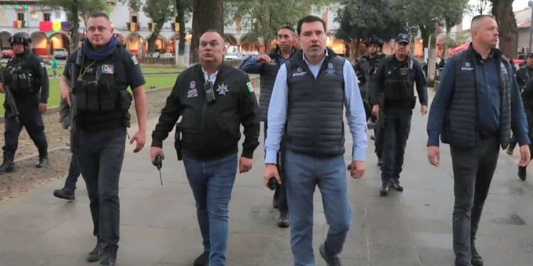 Refuerza SSP esquema de seguridad región Pátzcuaro