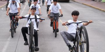 Jóvenes de Uruapan realizan rodada en apoyo al Teleférico