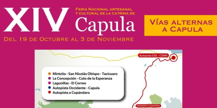 ¿Vas a la Feria de la Catrina? Conoce las rutas alternas para llegar a Capula