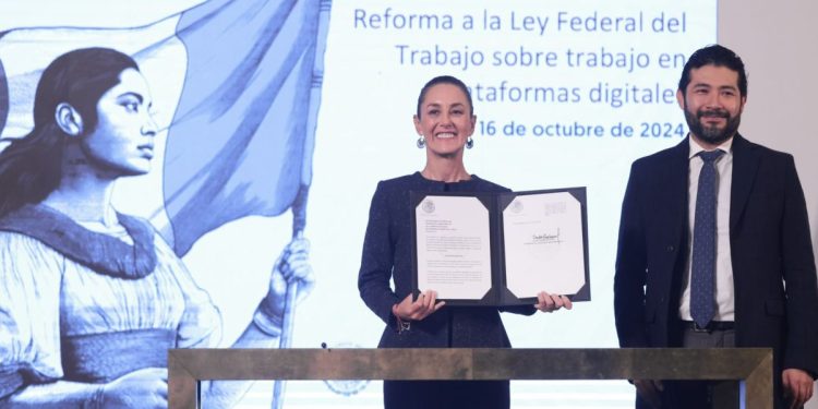 PRESIDENTA CLAUDIA SHEINBAUM IMPULSA SEGURIDAD SOCIAL PARA TRABAJADORES Y TRABAJADORAS DE APLICACIONES EN TODO EL PAÍS