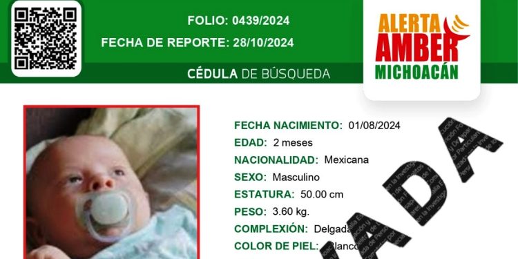 Desactiva FGE Alerta Amber por desaparición de dos niños de 2 meses de edad