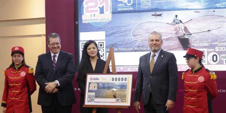 Cachito de lotería del lago de Pátzcuaro promueve riqueza cultural de Michoacán