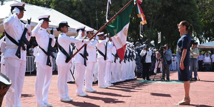 LA ARMADA DE MÉXICO ES UN BALUARTE DE LIBERTAD, INDEPENDENCIA Y DE DEMOCRACIA QUE CONTRIBUYE AL DESARROLLO NACIONAL: PRESIDENTA CLAUDIA SHEINBAUM