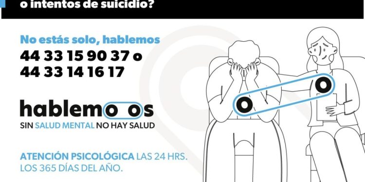 Gobierno estatal ofrece atención telefónica gratuita en salud mental