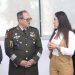Fanny Arreola Pichardo participa en la ceremonia de protesta de nuevo General de la 43 Zona Militar en Apatzingán