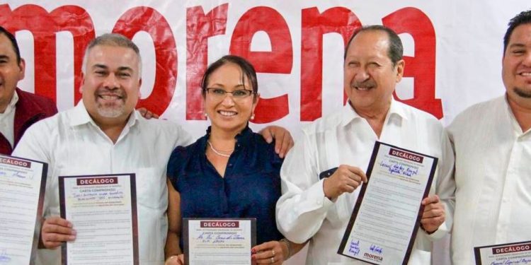 Jesús Mora encabeza cierre distrital de Morena Michoacán en Lázaro Cárdenas