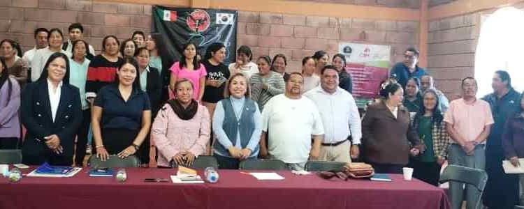 Lleva CJIM Zamora capacitación en materia de Eliminación de la Violencia contra las Mujeres al Consejo Comunal Purépecha de Carapan