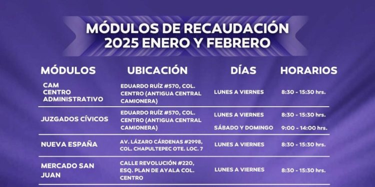 En enero y febrero, pago de Predial será en Centro Administrativo de Morelia; Manantiales no realizará cobros