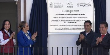 SCOP inaugura ampliación en Facultad de Letras de la UMSNH