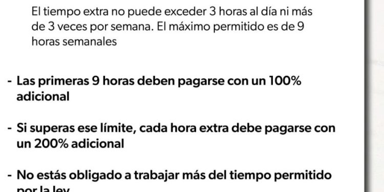 Conoce cómo se te debe pagar el tiempo extra en tu trabajo