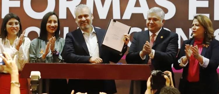 Recibe Congreso del Estado del Ejecutivo estatal, paquete de Reformas en Materia de Obligaciones Alimentarias