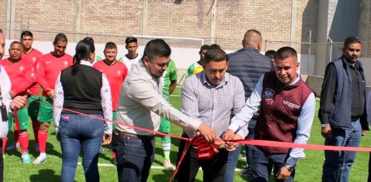 Inaugura Sistema Penitenciario cancha de futbol rápido en penal de Maravatío