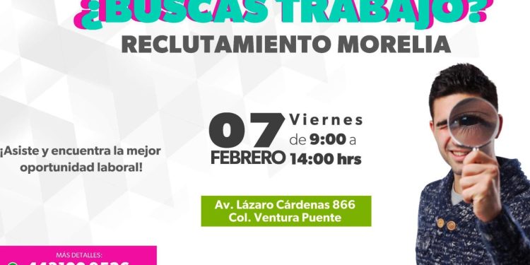 Sedeco y SNE Michoacán ofertarán 50 vacantes laborales en Morelia