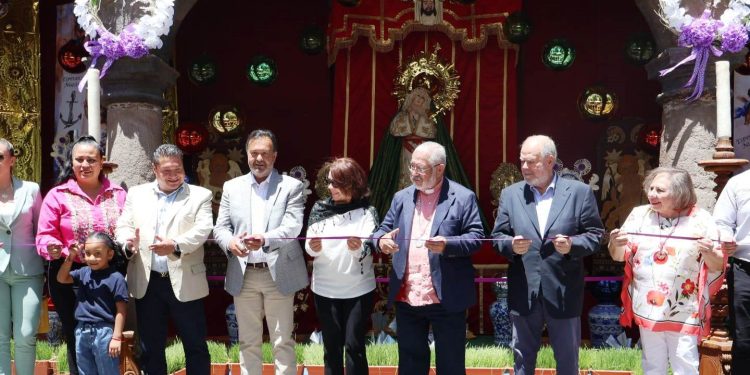 Pátzcuaro da inicio a las actividades de Semana Santa 2025 con la inauguración del Altar Monumental de Dolores