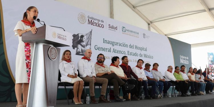 A 19 AÑOS DE LA REPRESIÓN AL PUEBLO DE ATENCO,  PRESIDENTA CLAUDIA SHEINBAUM INAUGURA HOSPITAL GENERAL “FRANCISCO ALTAMIRANO NÚÑEZ” DEL IMSS BIENESTAR EN SAN SALVADOR ATENCO