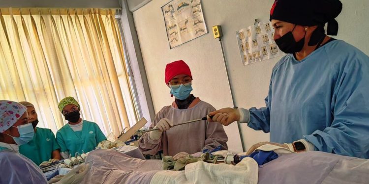 Alumnos de enfermería se capacitan en cirugía laparoscópica: Conalep