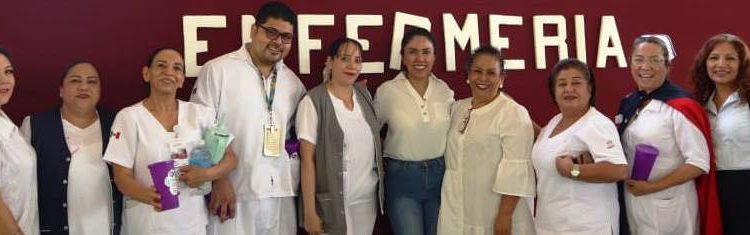 Fanny Arreola reconoce la labor de las y los enfermeros en su día.