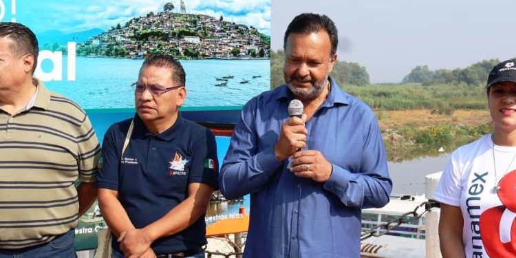 Julio Arreola da banderazo a campaña de limpieza en Janitzio por el Día Mundial del Reciclaje