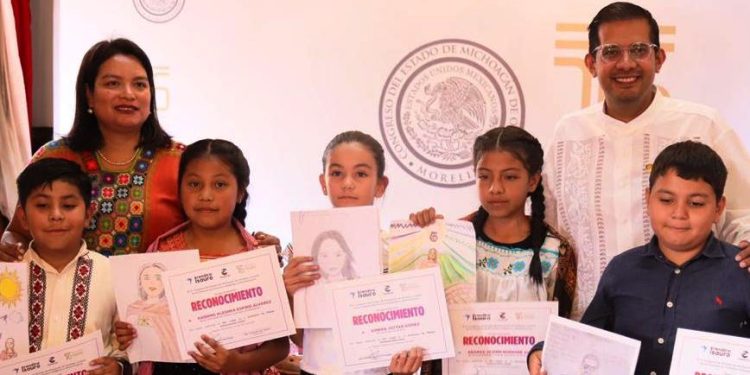 Premian a niñas y niños que participaron en el “Primer concurso de dibujo parlamentario 2025”