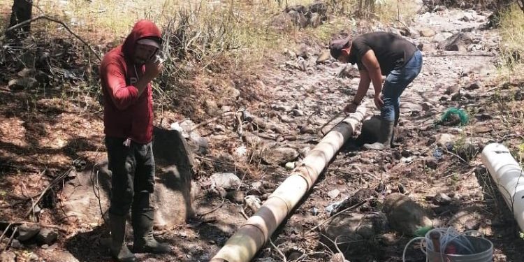Gobierno de  Buenavista impulsa rehabilitación del sistema de drenaje en el 18 de Marzo
