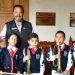 Julio Arreola entrega instrumentos a bandas de guerra escolares y comunitarias en Pátzcuaro