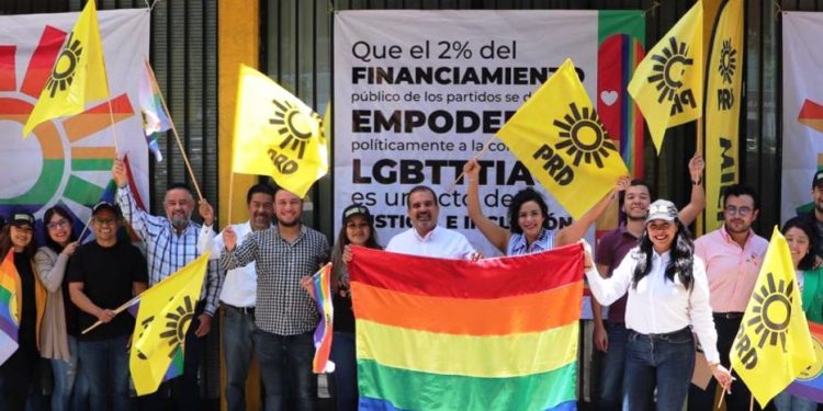 PRD Michoacán conmemora el Día Internacional del Orgullo LGBTTTIQ+ con acciones de inclusión y reconocimiento