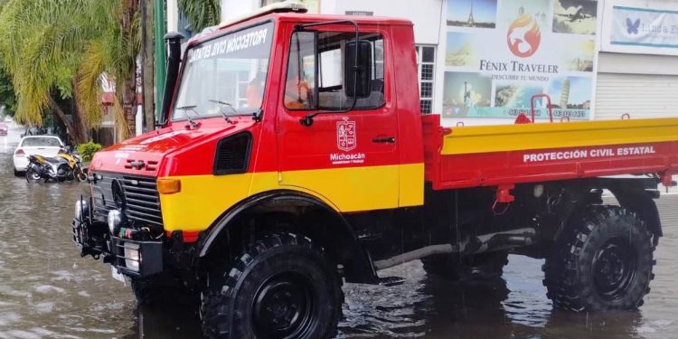 PC Estatal mantiene vigilancia por previsión ante lluvias intensas en Michoacán