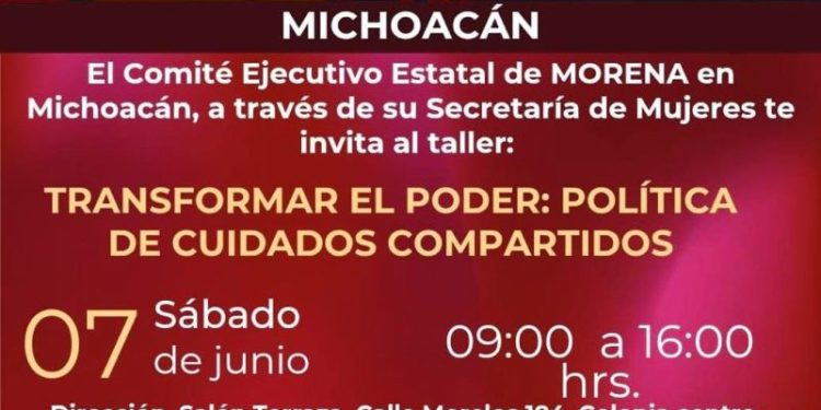 Morena realizará en Paracho taller sobre cuidados con enfoque feminista y popular
