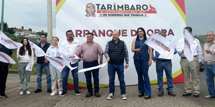 Gobierno de Tarímbaro arranca  rehabilitación vial en Colinas de La Palma