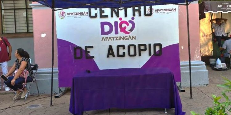 Gobierno de Apatzingán abre Centro de Acopio en apoyo a familias en situación de emergencia