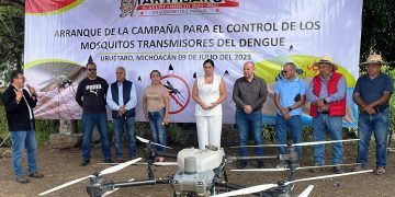 Gobierno de Tarímbaro implementa dron y tecnología biológica para combatir el dengue