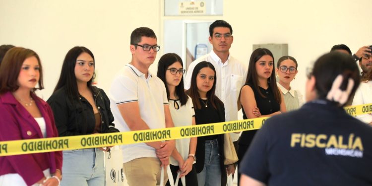 Fiscalía General promueve vinculación académica tras recibir a estudiantes de derecho de la UMSNH
