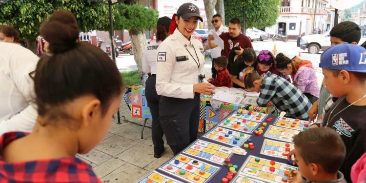 SSP lleva programa “Prevención en Acción” a niñas y niños de Huaniqueo
