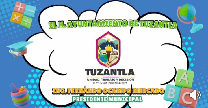 En apoyo a las familias el ayuntamiento de Tuzantla anuncia entrega de útiles escolares