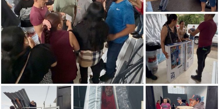 Adriana Campos Huirache entrega apoyos para las familias de Jacona