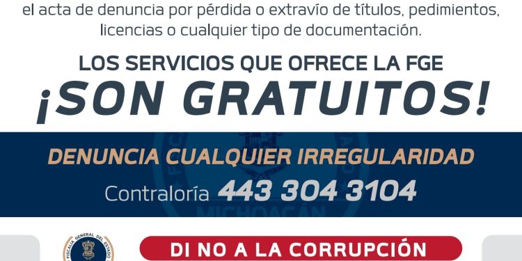 Ordena Fiscal General evitar actos de corrupción en prestación de servicios a la ciudadanaía