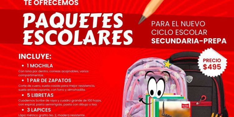 Vicente Gómez apoya a la población con la entrega de paquetes de útiles escolares subsidiados