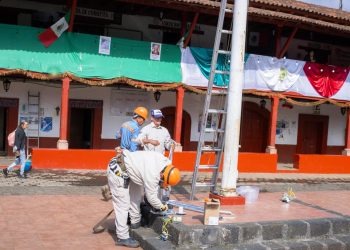 Dayana Pérez Mendoza impulsa rehabilitación de espacios públicos en Opopeo previo a la Feria de la Silla