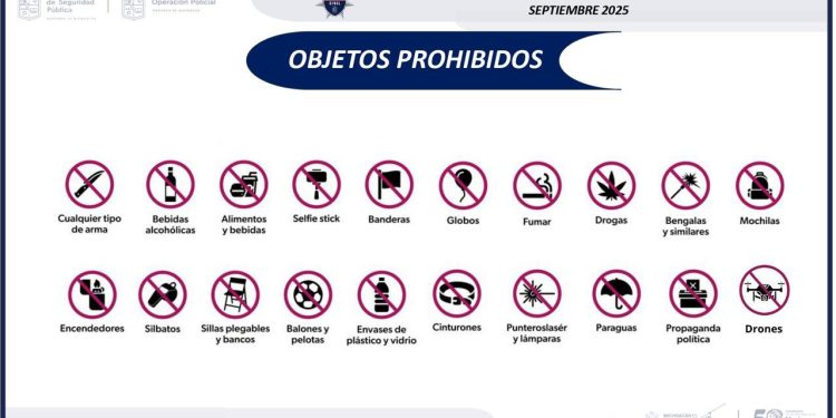 ¡Atención! Estos son los objetos que no podrás ingresar a las fiestas patrias en Morelia: SSP