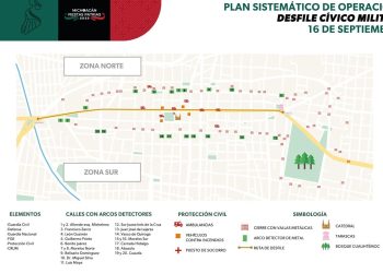 Conoce los 20 accesos con arcos detectores que habrá para el desfile del 16 de septiembre en Morelia