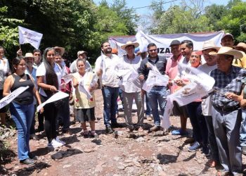 Ayuntamiento de Tuzantla pone en marca nueva obra en la localidad La Guacamaya