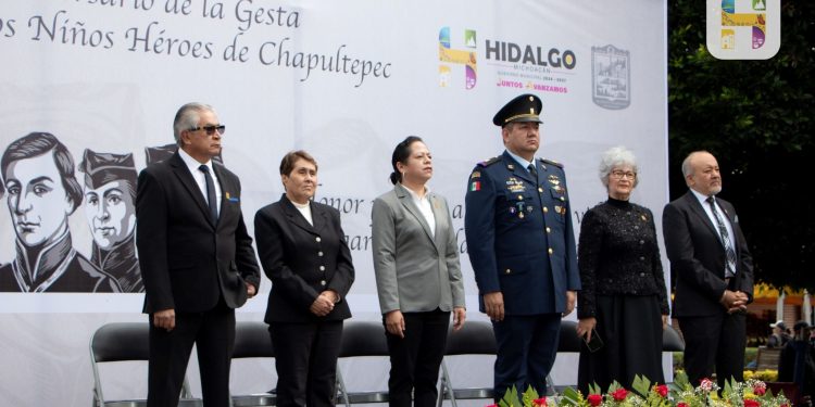 En un Marco de civismo el municipio de Hidalgo recordó la Gesta Heroica de los Niños Heroes de Chapultepec